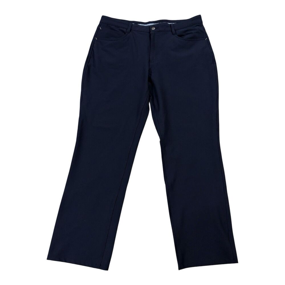 FootJoy FJ Athletic Fit Performance Golf Pants Navy Blue 36x30 Stretch